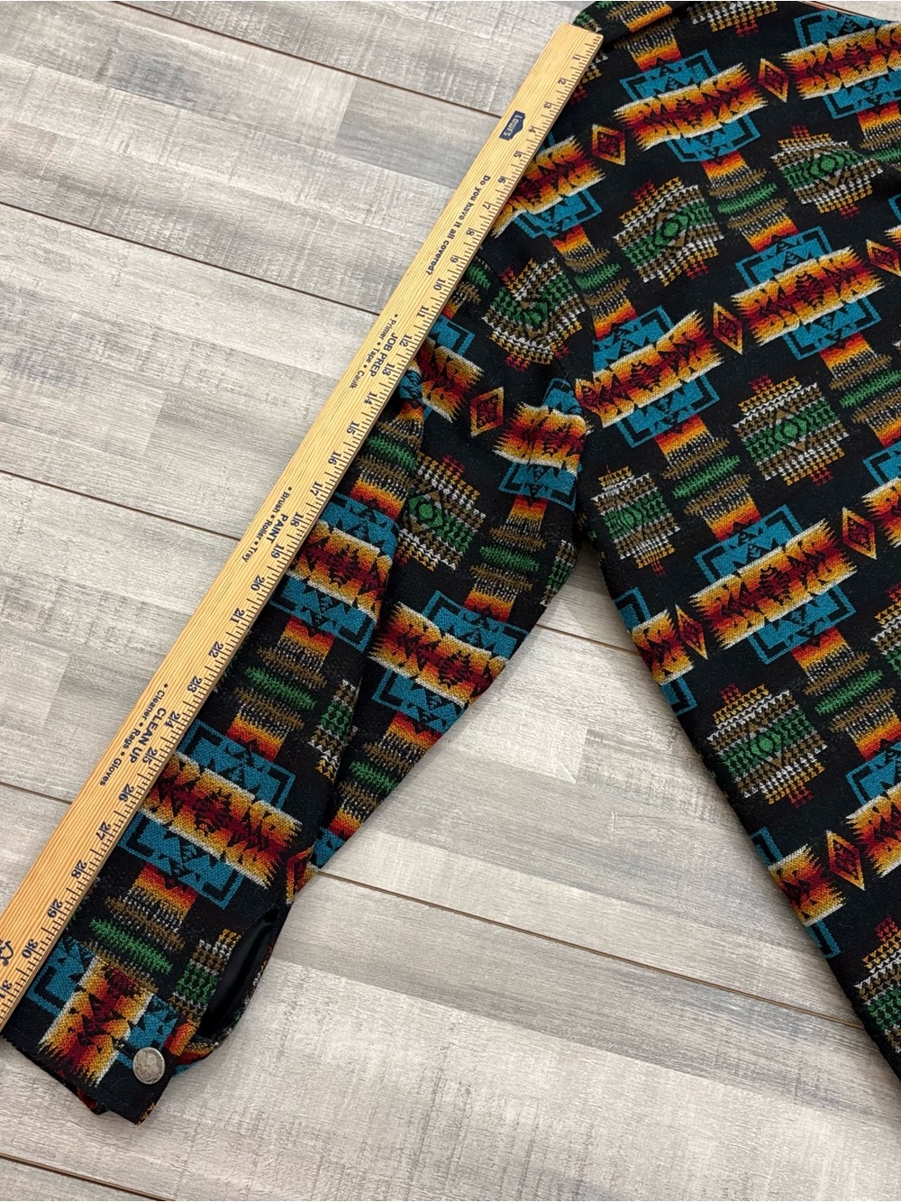 Pendleton Wool Shirt Jacket Chief Joseph Mens M Buffalo Nickel Buttons Aztec - Picture 16 of 16